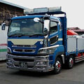 増一商事10t平ボディ車